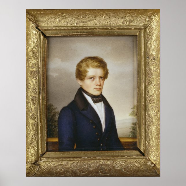 Otto von Bismarck som Student, 1833 Poster (Framsidan)