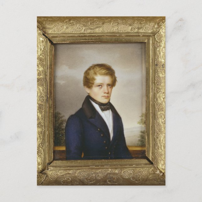 Otto von Bismarck som Student, 1833 Vykort (Framsida)