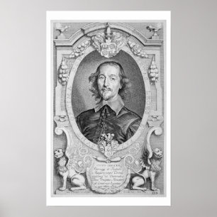 Otto von Guericke (1602-86) från 'porträttdes Ho Poster