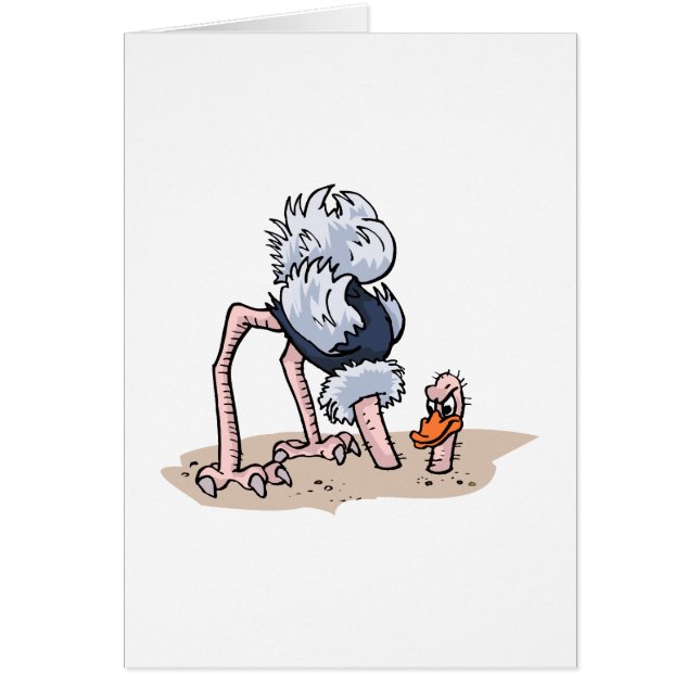 Otto von Ostrich Hälsningskort (Framsidan)