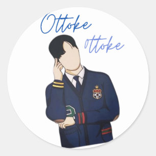 Ottoke K-Drama Scene-märke - Cute, FUNNY Runt Klistermärke