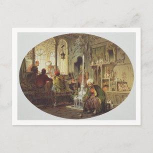 Ottoman Coffee House, 1862 (färg litho) Vykort