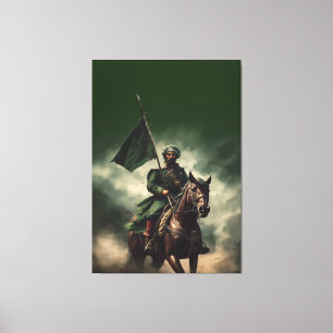 Ottoman imperium, den gamla soldatens kalkonhistor canvastryck