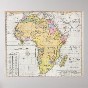 Ottoman Karta i Afrika (1803) Poster