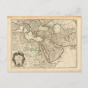 Ottoman och persiska imperier av G. Leversle (1701 Vykort