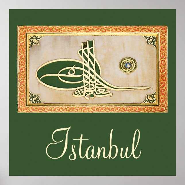 Ottoman sultan tughra Poster (Framsidan)