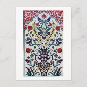 Ottoman Turkey Arabesque Old Tile Vykort