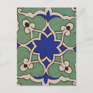 Ottoman Turkey Arabesque Old Tile Vykort