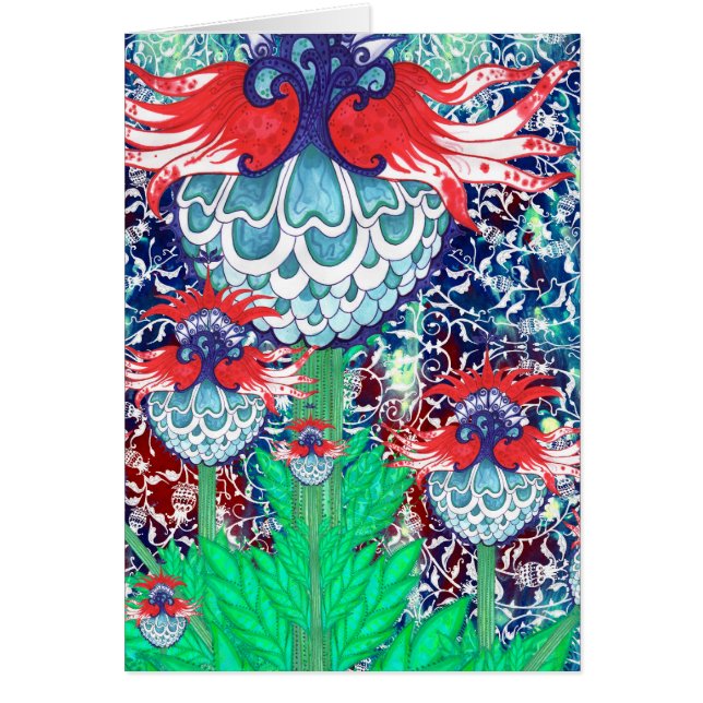 Ottomankronärtskockakort Hälsningskort (Framsidan)