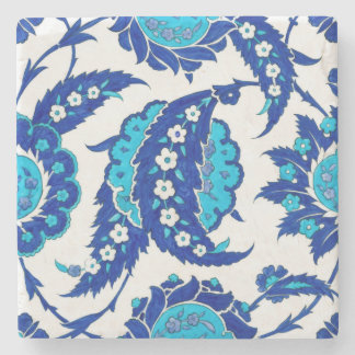 Ottomansk Iznik Saz blad blomsterunderlägg Stenunderlägg