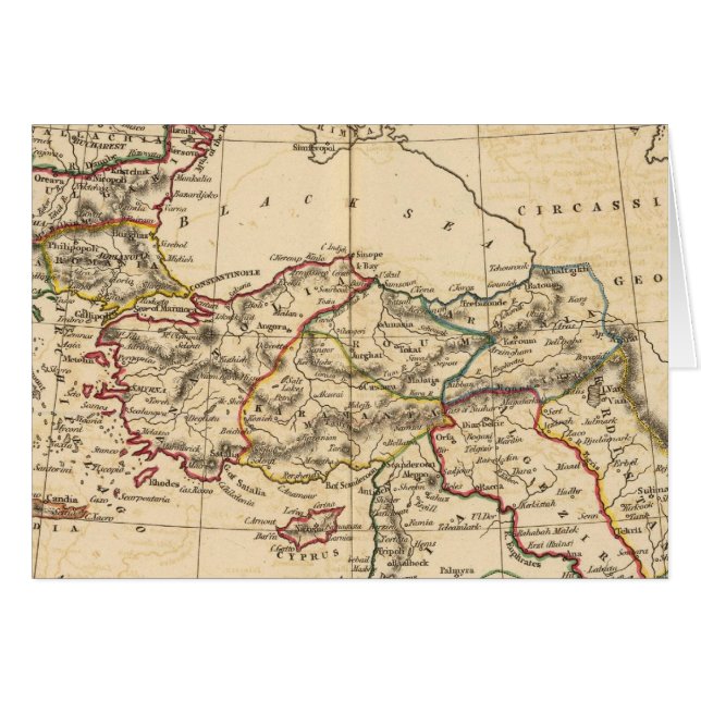 Ottomanska riket hälsningskort (Framsidan Horizontal)