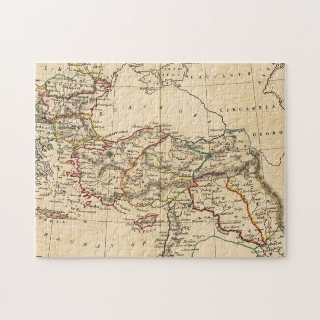 Ottomanska riket pussel (Horisontell)