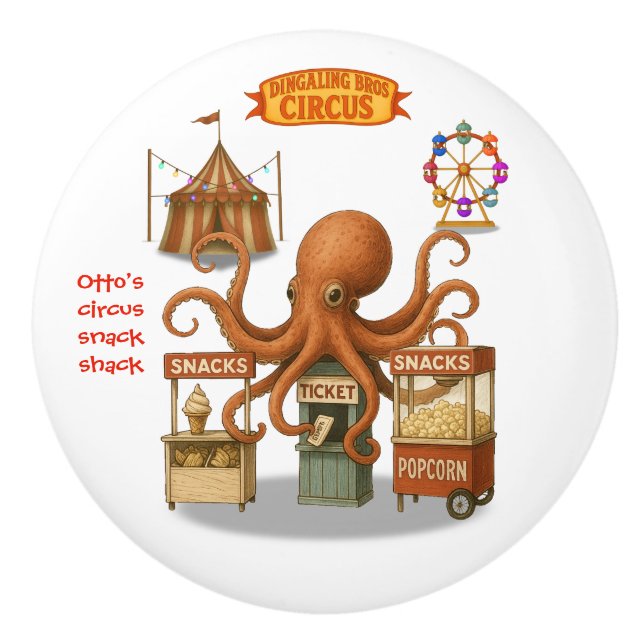 Ottos cirkus-snackbar knopp (Framsidan)