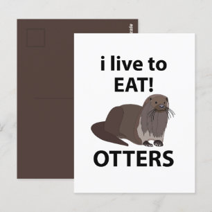Ottrar jag bor på Eat-flottotters Vykort