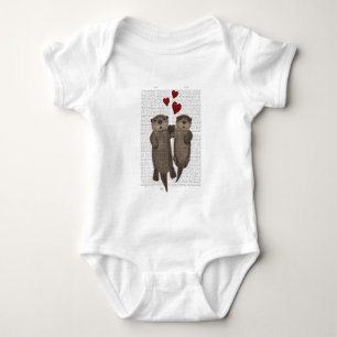 Ottrar som håller Händer T Shirt