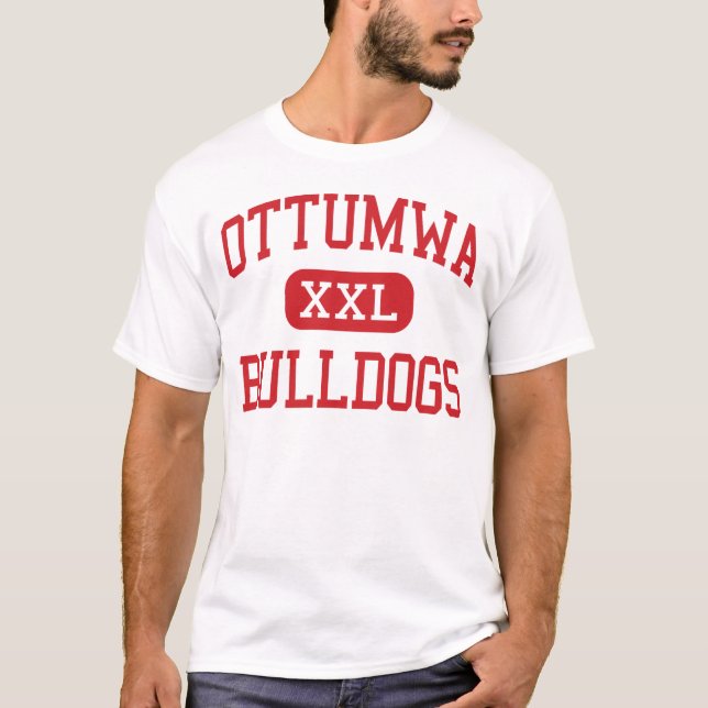 Ottumwa - bulldoggar - högstadium - Ottumwa Iowa Tee Shirt (Framsida)
