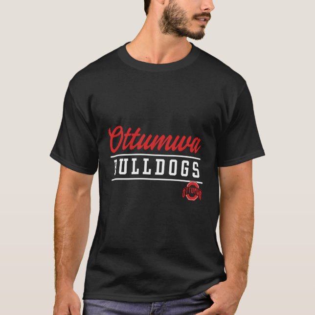 Ottumwa High School Bulldog T Shirt (Framsida)