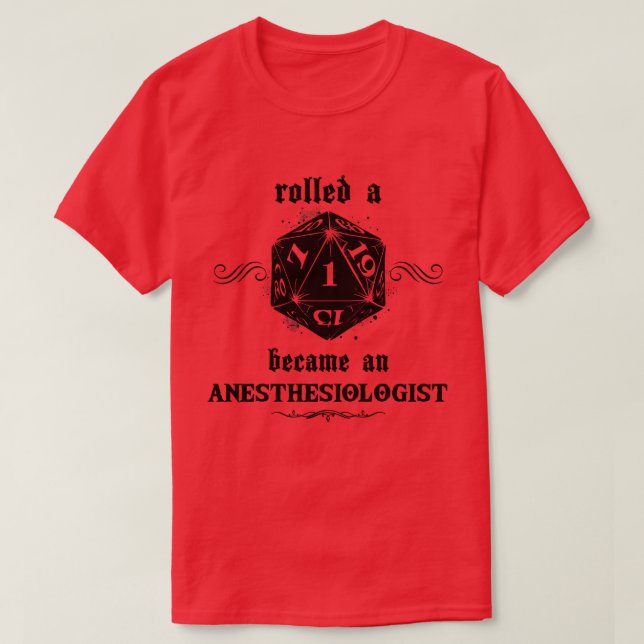 Oturist Roll Anesthesiolog T Shirt (Design framsida)