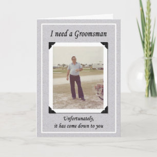 Oturlig Groomsman Inbjudan