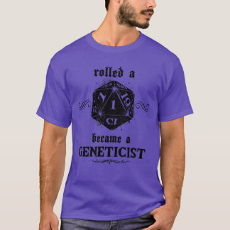 Oturlig roll-genetikist t shirt