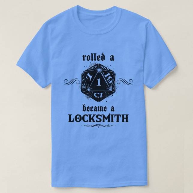 Oturlig Roll Locksmith T Shirt (Design framsida)