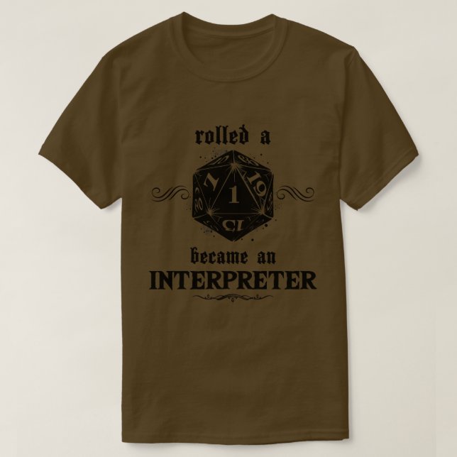 Oturlig rolltolk t shirt (Design framsida)