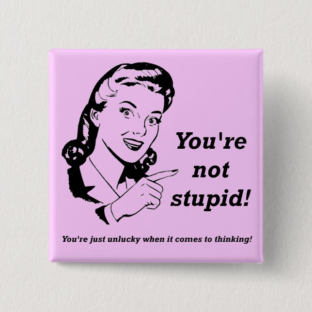 Oturligt Thinker Funny Button Badge Knapp (Framsida)