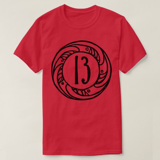Oturnummer 13 t shirt (Design framsida)