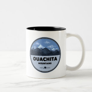 Ouachita Mountains Arkansas Oklahoma Camping Två-Tonad Mugg