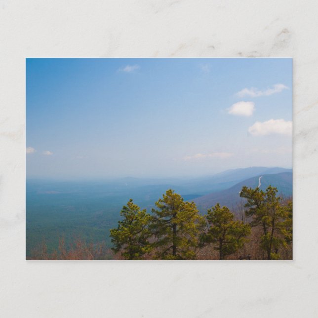 Ouachita Mountains och Talimena Drive Postcard Vykort (Framsida)