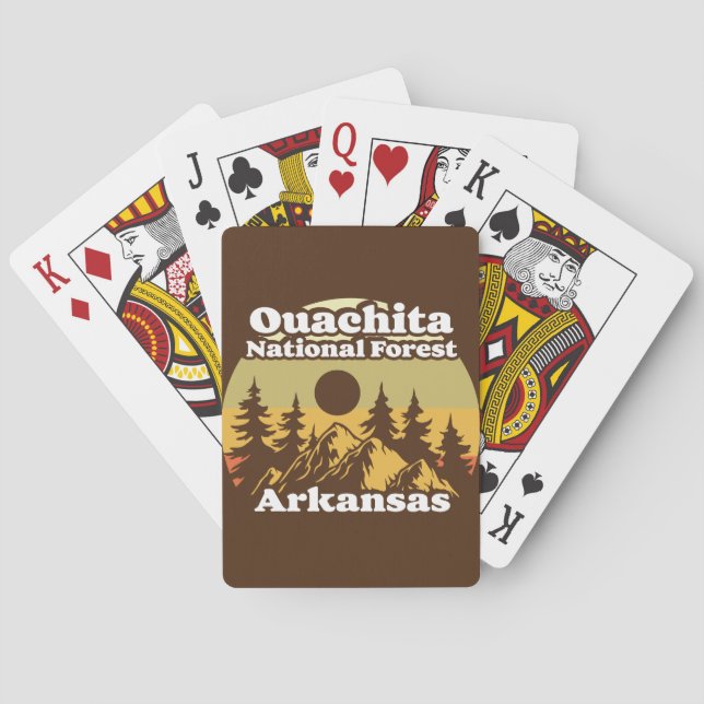 Ouachita National Forest Arkansas Casinokort (Baksidan)