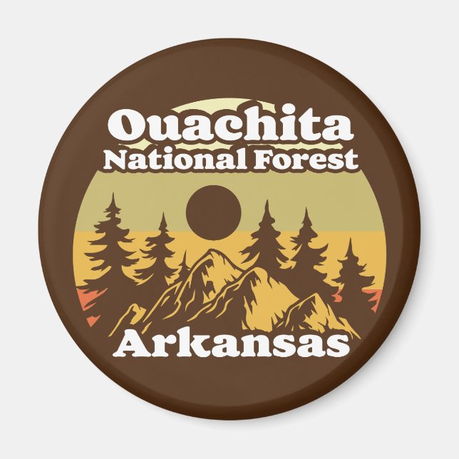 Ouachita National Forest Arkansas Magnet (Framsidan)