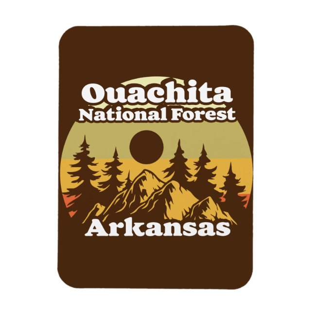 Ouachita National Forest Arkansas Magnet (Vertikal)