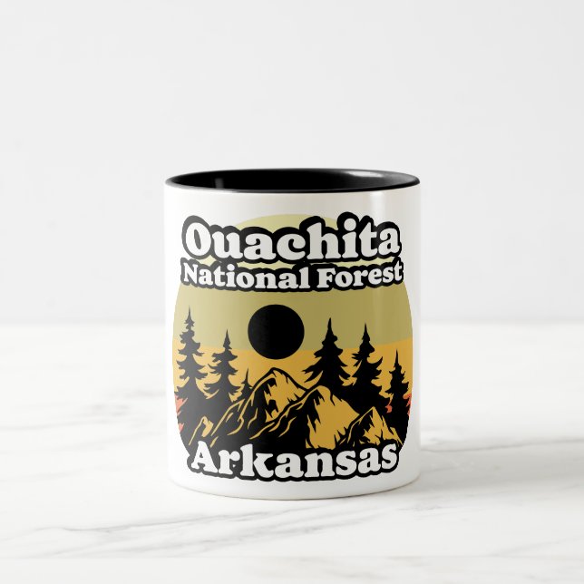 Ouachita National Forest Arkansas Två-Tonad Mugg (Center)