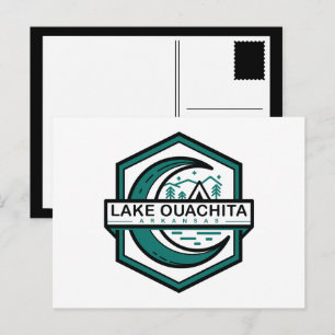 OUACHITASJÖN arkansas måne hexa Vykort