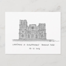 Ouagadougou Cathedral, Ouagadougou, Burkina Faso Vykort