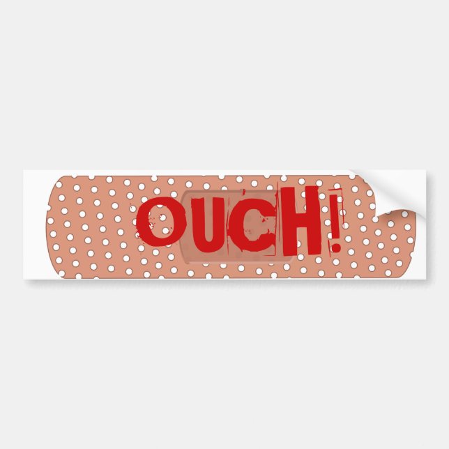 Ouch Bandaid Bildekal (Framsidan)
