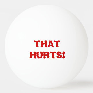 Ouch! Det men! Samtal Pingisboll