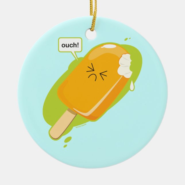 Ouch! Julgransprydnad Keramik (Framsidan)