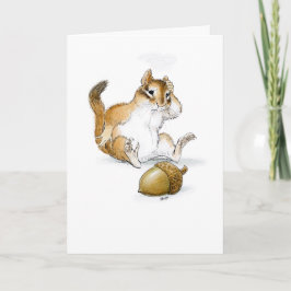 Ouch Squirrel Greeting Card Kort