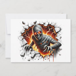 Oud en Griezelig Mummie Skelet Breekt Door Inbjudningar