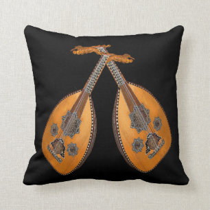 Oud musik instrumenterar utomhus- kudder kudde