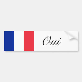 Oui Bumper Sticker Bildekal