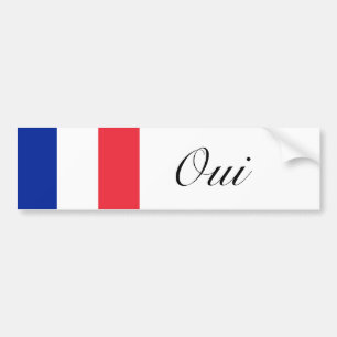 Oui Bumper Sticker Bildekal