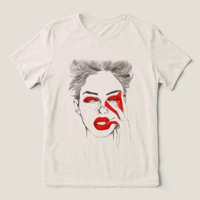 Oui Mon Cheri utan textning T-Shirt (Design Framsida)