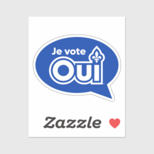 OUI Quebec-folkomröstning Klistermärken