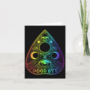 Ouija Board Planchette Gothic Paranormal Halloween Kort
