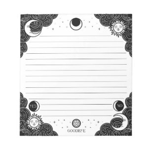 Ouija-länt Anteckningsblock Witchy Office Supply