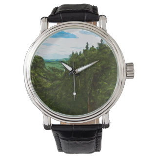Ouimet Canyon Canada Abstrakt Impressionism Armbandsur
