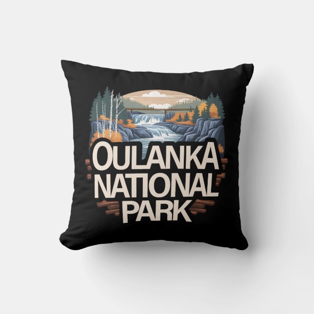 Oulanka nationalpark Finland Kudde (Framsida)